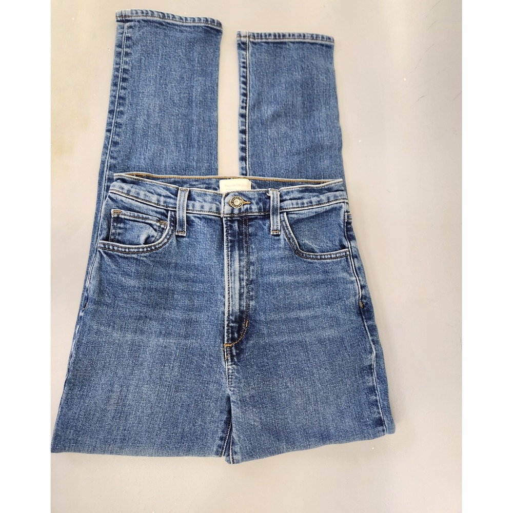 Favorite Daughter The Valentina Jeans Womens 26 Blue Super High Rise Cigarette